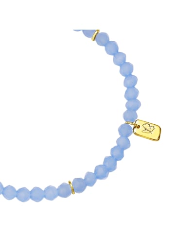 Glanzstücke München Armband aus Sterling Silber mit Glas in gelbgold