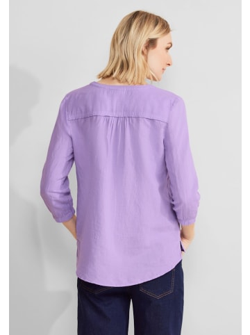 Street One Bluse aus Leinenmischung in Violett