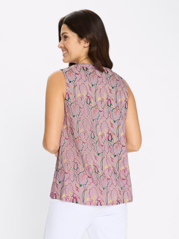 Sieh an! Blusentop in rosé-pink-bedruckt