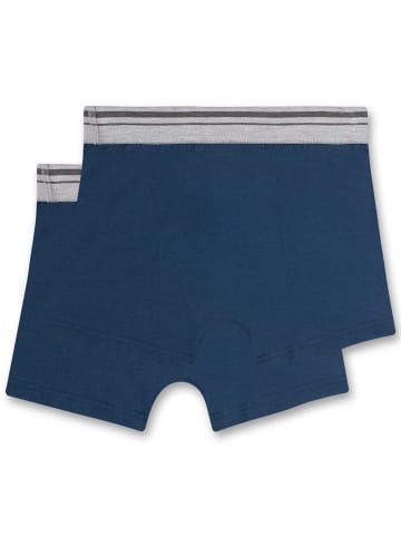 Sanetta Boxershort 2er Pack in Dunkelblau/Grau