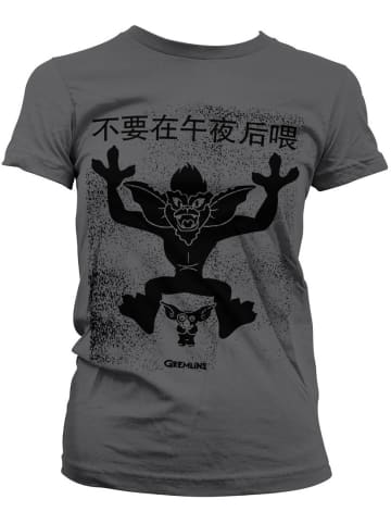 Gremlins Shirt "Chinese Poster Girly Tee" in Grau