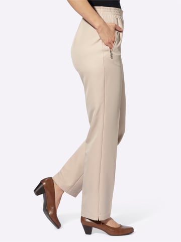 WITT WEIDEN Stoffhose in beige + beige-dunkeltaupe-gestreift