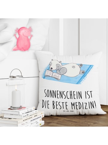 Mr. & Mrs. Panda kissen für sofa Sommer Sonnenschein mit Spruch in Weiß
