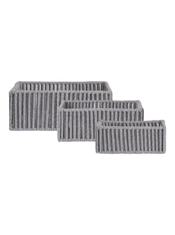 ebuy24 Körbe Arese 3er Set Grau 26 x 36 cm