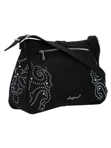 Desigual Poker Face Posadas Schultertasche 29 cm in schwarz