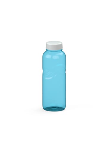 elasto Trinkflasche Carve "Refresh" in transparent-blau/weiß - 700 ml