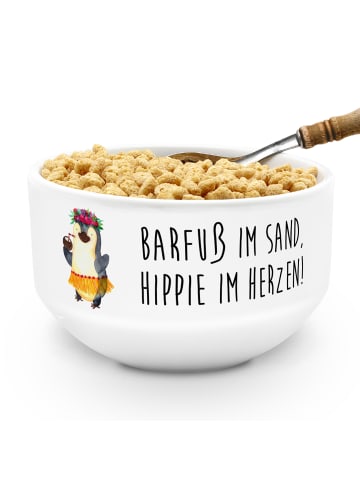 Mr. & Mrs. Panda Schüssel Sommer Hippie mit Spruch in Weiß