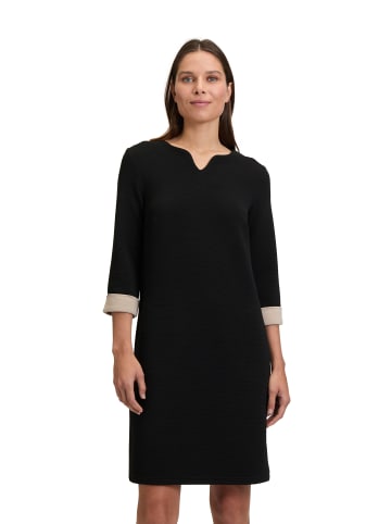 Betty Barclay Jerseykleid mit Eingrifftaschen in Schwarz/Beige