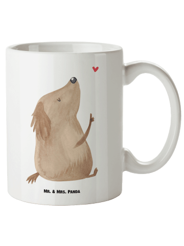 Mr. & Mrs. Panda XL Tasse Hund Liebe ohne Spruch in Weiß