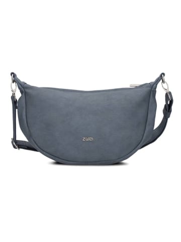 Zwei Mademoiselle.M Umhängetasche 34 cm in nubuk blue