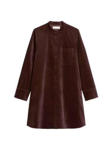 Samt-Hemdblusenkleid A-Shape in Black Cherry