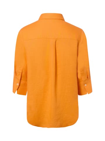 Marie Lund Leinenbluse Rihab in orange - 0050