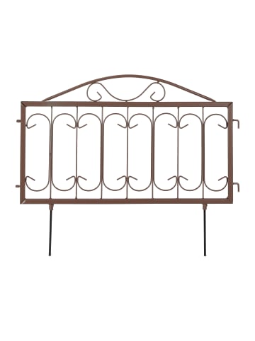 relaxdays 4-tlg. Beetzaun in Braun