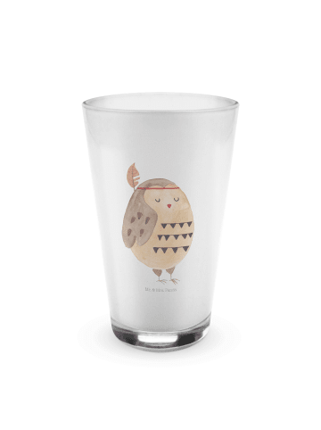 Mr. & Mrs. Panda Glas Eule Federschmuck ohne Spruch in Transparent