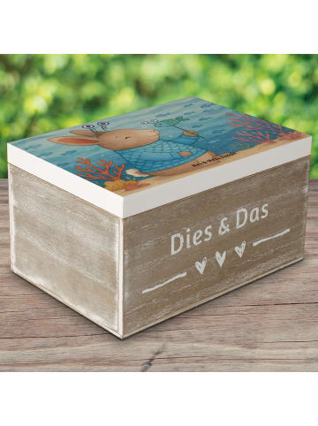 Mr. & Mrs. Panda Geschenkbox Fische Astrologie Design ohne Spruch in Weiß