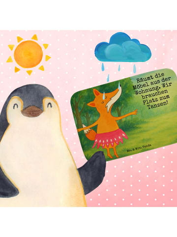 Mr. & Mrs. Panda Badematte Fuchs Ballerina Design mit Spruch in Weiß