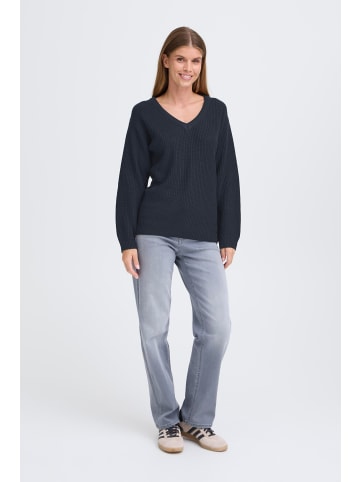 Oxmo Strickpullover OXSandie in Dunkelblau