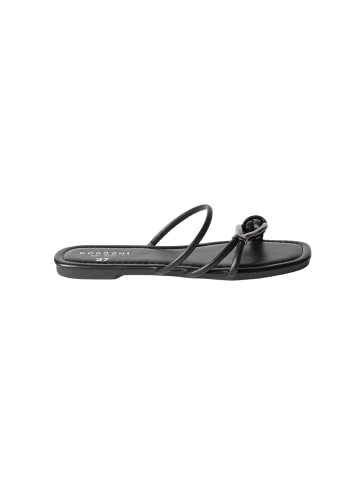 KOROSHI Einfache, schicke Low-Tech-Sandalen in Schwarz