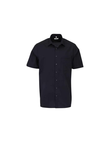 MARVELIS Kurzarm Business Hemd für Herren in schwarz in schwarz