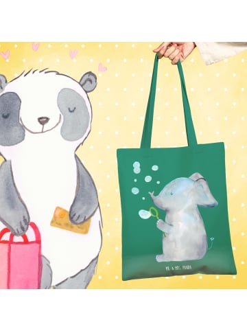 Mr. & Mrs. Panda Stoffbeutel Elefant Seifenblasen ohne Spruch in Mint