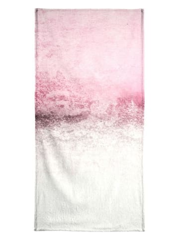 Juniqe Strandtuch "Snowdreamer Pink" in Grau & Violett