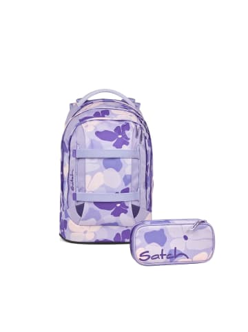 Satch Schulrucksack-Set PACK Lilac Blossom 2-teilig in Lila