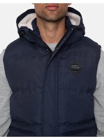Threadbare Steppweste THB Jacket Gilet Athletic in Navy
