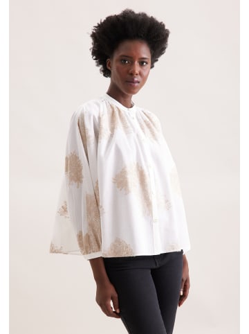Seidensticker Stehkragenbluse Oversized in Ecru