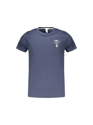 ACCADEMIA MILITARE Blau Herren T-Shirt aus Baumwolle