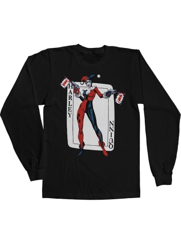 DC Commics Harley Quinn Longsleeve in Schwarz