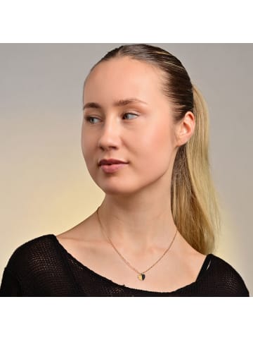Adeliás Damen Halskette mit Anhänger – aus Edelstahl in gold