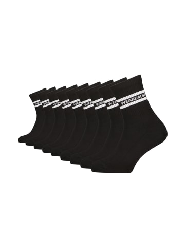 alife and kickin Tennissocken, Socken 9 PACK - DennisAK in black