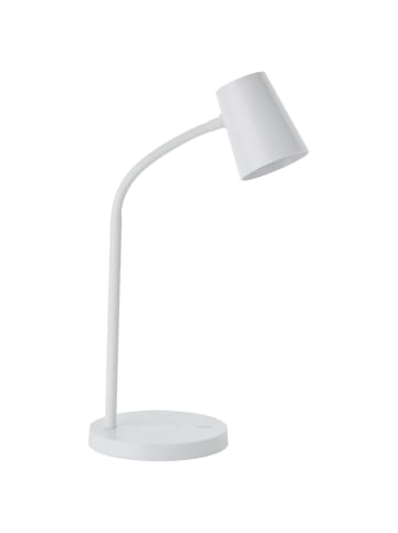 Brilliant Illa LED Tischleuchte Induktionsladeschale in weiß