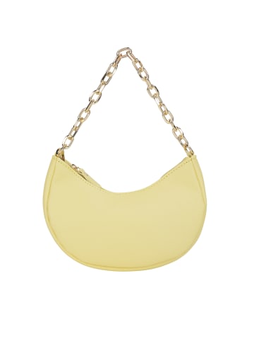 faina Schultertasche Aus Leder in Zitron