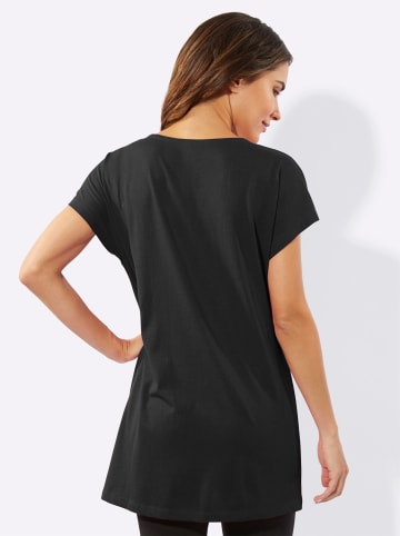 Sieh an! Longshirt in schwarz