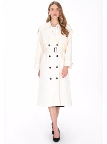 DreiMaster Women Coat in offwhite