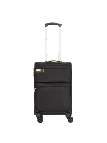 D&N Travel Line 6754 4-Rollen Kabinentrolley 55 cm in schwarz