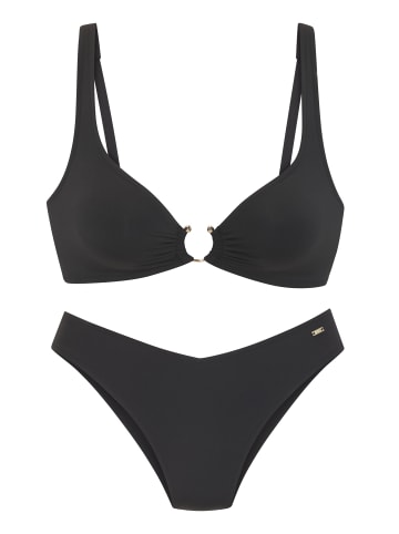 French Connection Triangel-Bikini in schwarz