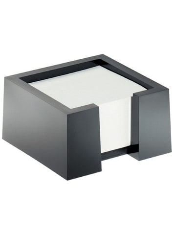 Durable Zettelkasten Note Box cubo schwarz