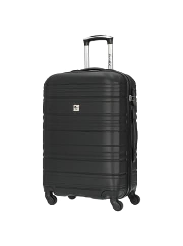 Paradise by CHECK.IN Santiago - 4-Rollen-Trolley 66 cm (rot) in schwarz