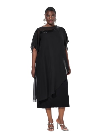Ulla Popken Midikleid in schwarz