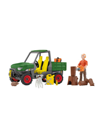 Schleich Spielfigur Farm World Waldbauer mit Fahrzeug, ab 3 Jahre