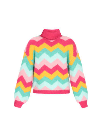 IZIA Women Sweater in pink multicolor