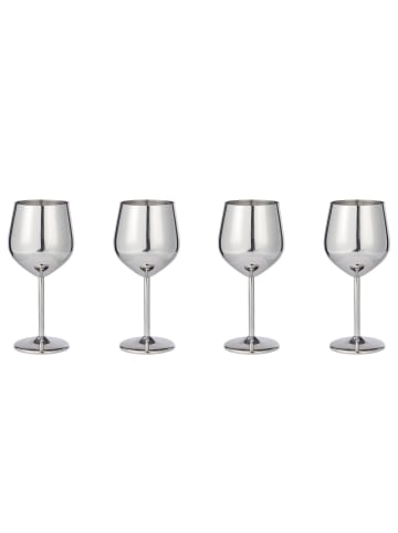 Butlers Weinglas MANHATTAN LOUNGE 4er-Set in Silber