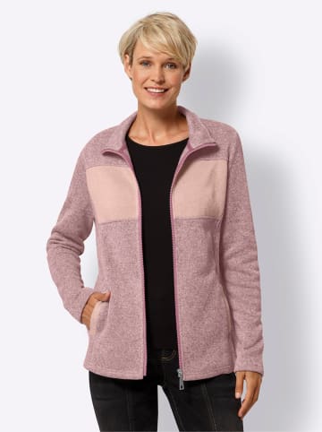 Sieh an! Fleecejacke in altrosa