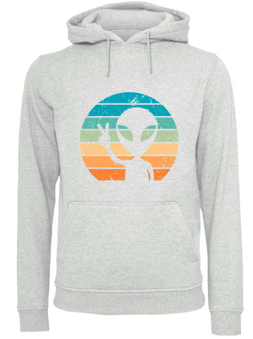 F4NT4STIC Hoodie Alien Piece Sonnenuntergang in grau meliert