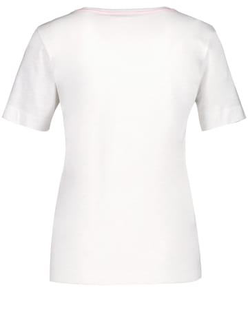 Gerry Weber Softes T-Shirt mit Frontprint und Ziersteinchen in Mehrfarbig