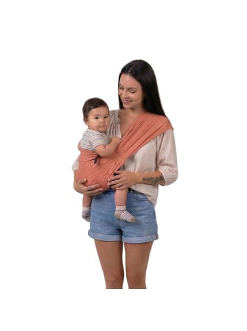 Schmusewolke Speedy Terracotta - Hüfttrage aus Musselin