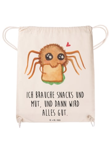 Mr. & Mrs. Panda Beutelrucksack Spinne Agathe Sandwich mit Spruch in Creme