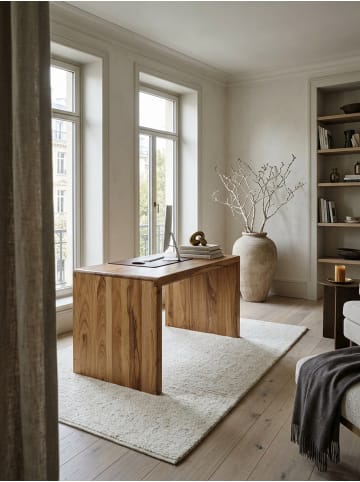 KADIMA DESIGN Schreibtisch BOHA Massiv-Holz Computertisch 140 cm breit in Akazie
